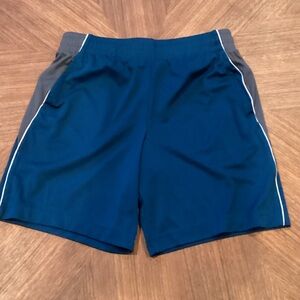 Tek Gear Athletic Shorts in Dark Teal and Grey
